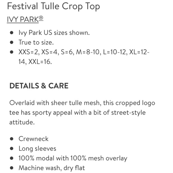 NWT Ivy Park Black Festival Tulle Top XXS - Picture 15 of 15